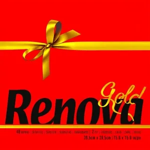 Gold Servilletas Roja 2 Capas 39x39 Cm Renova