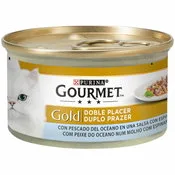 Gourmet Gold Doble Placer Peces del Océano