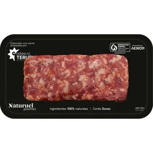 Gourmet Preparado de Carne Picada de Cerdo 50% Duroc IGP Cerdo de Teruel Envasado al Vacío Abre Fácil Naturuel