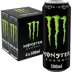 Green Bebida Energética con Taurina y Ginseng Pack 4  Monster Energy 50 CL