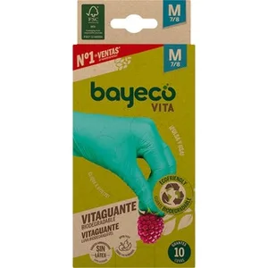 Guante Nitrilo Vitaguante Biodegradable Talla M Bayeco