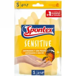 Guantes Spontex Senstive Pequello - Amarillo