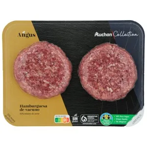 Alcampo Cultivamos LO Bueno Hamburguesa de Añojo Angus de Origen Nacional 2 X 150 G. 300 G