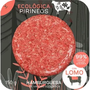 Hamburguesa de Vacuno Ecológico con Lomo 1 Pirineus 150 G