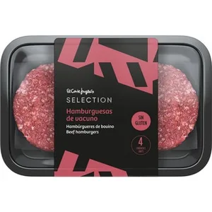 Hamburguesas de Vacuno sin Gluten 4 Unidades el Corte Ingles Selection