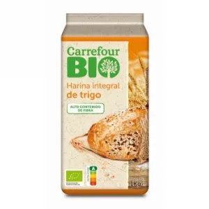 Ecocesta Harina de Trigo Integral Ecológica, sin Colorantes ni Conservantes 500 G.