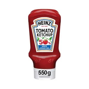 Heinz Ketchup Bocabajo con 50% Menos de Azúcares 550 G.