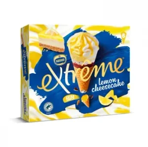 Helado Cono Extreme Explosión Lemon Cheesecake Nestlé 6 Ud.