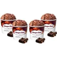 Helado de Chocolate Attraction Haagen Dazs, Pack 4x400 G