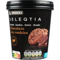 Helado de Chocolate con Cookies Seleqtia, Tarrina 390 G