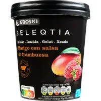 Helado de Mango con Salsa de Frambuesa Seleqtia, Tarrina 390 G