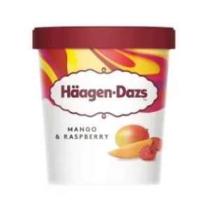 Helado de Mango y Frambuesa Häagen Dazs sin Gluten 460 Ml.