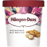 Helado de Vainilla-nuez de Macadamia Haagen Dazs, Tarrina 400 G