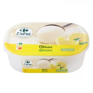Helado Sorbete de Limón Carrefour 580 G.