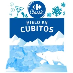Cubitos de hielo Carrefour Classic' 2 Kg.