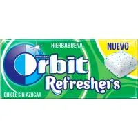 Chicle de Hierbabuena Cubo Refreshers Lc Orbit, Paquete 15,5 G