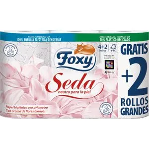 Higiénico Triple Capa Seda 4 Rollos Más 2 Gratis 6 u