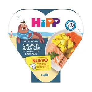 Hipp Bio Patatas con Salmón Salvaje y Zanahorias Salteadas, a Partir de 1 Año 250 G.