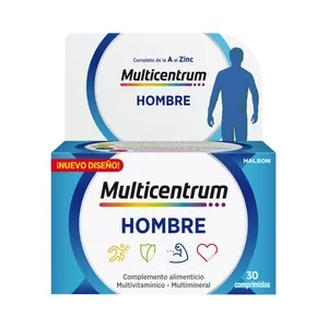 Multicentrum Hombre Complemento Nutricional Específico para Hombres 30 Comprimidos. 30 UD
