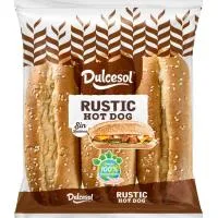 Hot Dog Rústico Dulcesol, 6 Uds, Paquete 330 G