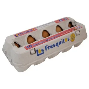 LOS Fresquitos Huevos de Gallinas en Jaulas Acondicionadas de Categoría a y Clase M 10 Uds.