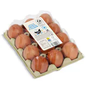 Huevos Medianos M de Gallinas Criadas en Suelo Dia 12 Unidades