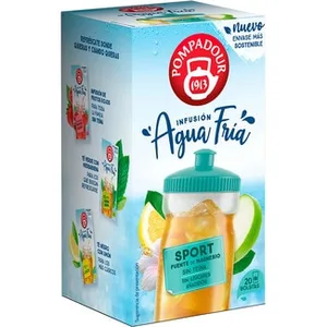Infusión Agua Fría Sport con Magnesio sin Azúcares Añadidos Pompadour