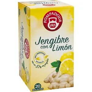 Infusión de Jengibre al 51% con Limón Pompadour