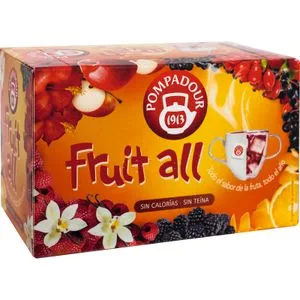Infusión Fruit All sin Teína 20 Bolsitas 20 u