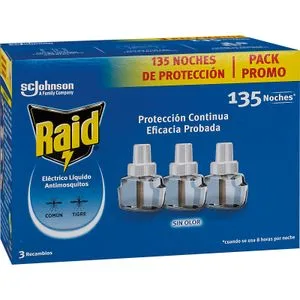Insecticida Eléctrico Dos Recambios Más Uno 3 u