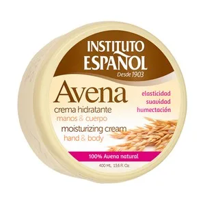 Instituto Español Crema Hidratante Corporal y de Manos con Avena 100% Natural Instituto Español 400 Ml.
