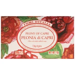 Iteritalia Pastilla de Jabón de Origen Vegetal, Aceite de Oliva y Extracto de Caléndula y con Aroma a Lirios Iteritalia Fiori D´italia 200 G. 175 G