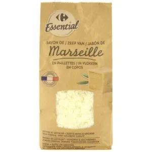 Jabón en Copos Marsella Essential Carrefour 750 G.
