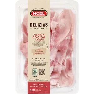 Jamón Cocido Extra Delizias Pétalos 90 Gr
