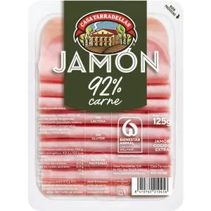Jamón Cocido Finas Lonchas 125 Gr