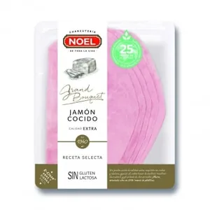 Jamón Cocido Grand Bouquet en Lonchas Noel sin Gluten y sin Lactosa 140 G