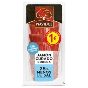 Jamón Curado Reducido en Sal 45 Gr