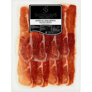Jamón de Cebo Ibérico 50% Raza Ibérica en Lonchas sin Gluten Sotoalbos