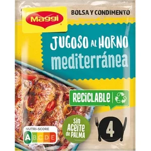 Maggi Sazonador Receta Mediterránea Jugoso al Horno sobre de 31 G.