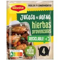 Jugoso al Horno Pollo con Hierbas Maggi, sobre 34 G