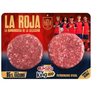 EL Pozo King Upp Burger Meat de Vacuno 2 X 120 G. 240 G