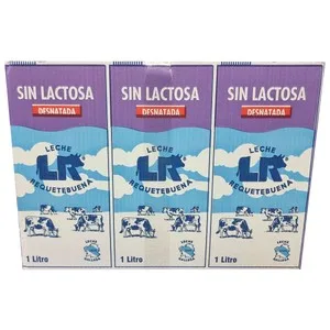 L.r. Leche Desnatada de Vaca, sin Lactosa 6 X 1l. 6000 ML