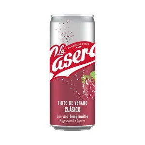 LA Casera Tinto de Verano Clásico (con Gaseosa la Casera) la Casera Lata de 33 Cl. 330 ML