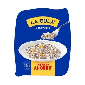 LA Gula del Norte Sucedaneo de Angulas Ultracongelado la Gula del Norte 2 X 200 G. 400 G