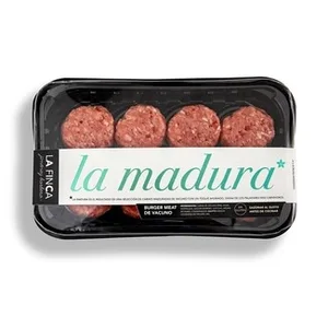 La Madura Mini Burger Meat de Vacuno Mayor sin Gluten y sin Lactosa 8 Unidades  la Finca 280 G