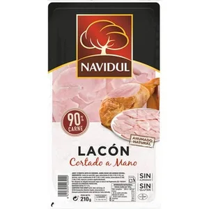 Lacón Ahumado Natural Cortado a Mano en Lascas sin Gluten  Navidul 210 G