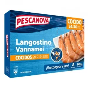 Langostino Cocido Extra Pescanova 800 G.