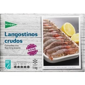 Langostino Crudo 43-48 Piezas el Corte Ingles