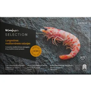 Langostinos Mediterráneos Salvajes Cocidos 24-32 Piezas  el Corte Ingles Selection 800 G