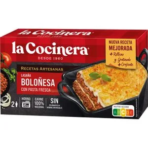 Lasaña Boloñesa 500 Gr